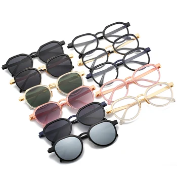 

SHAUNA Classic Men Round Sunglasses Metal Frame Retro Women Eyewear Frame UV400