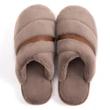 Обувь; мужские тапочки; зимние тапки; zapatos de hombre; зимние парные хлопковые тапочки; однотонные мужские ботинки; нескользящая плюшевая обувь на платформе