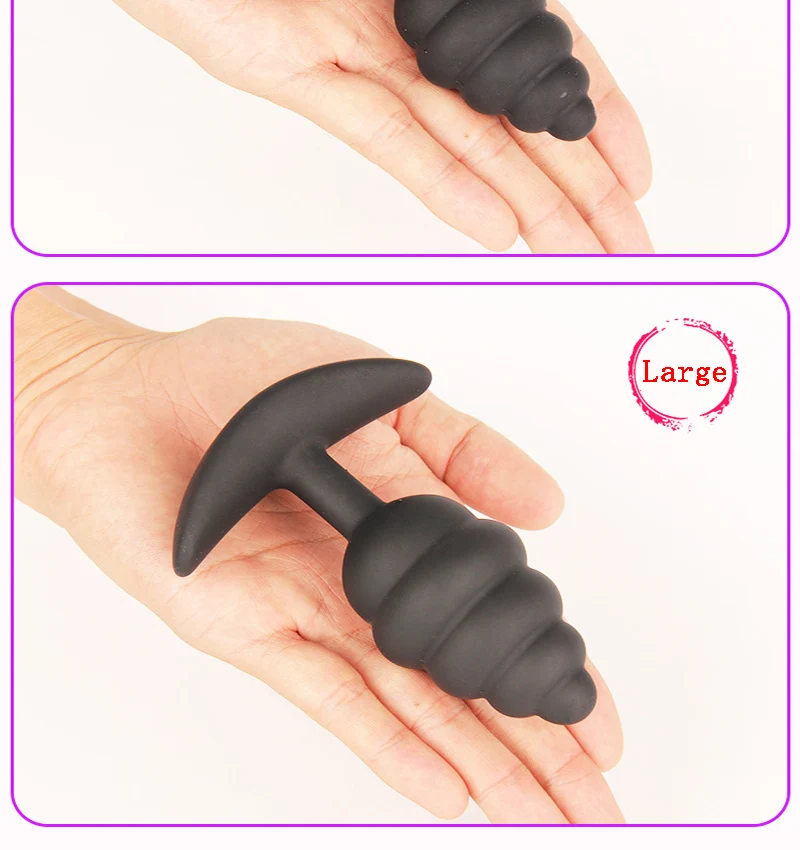Neues Design Gewindeform Kleiner Silikon Analplug Sex für Anfänger Mini tragbare Analkugeln Butt Plug Erotik F_voghion.com