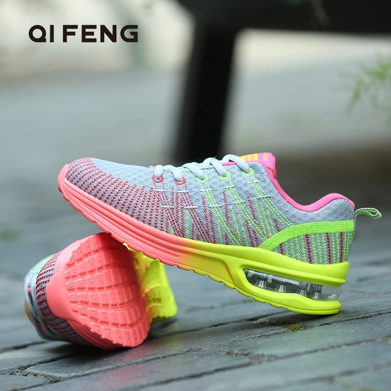 

Women Sport Mesh Shoes Breathable Summer Wear Resisting Trekking Footwear Autumn Casual Light Fashion Running Shoes Sock Sneaker