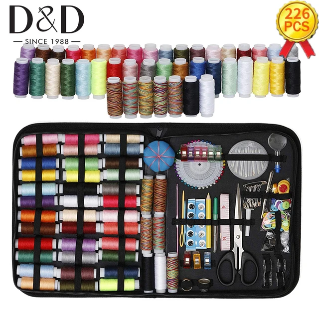 Sewing Kit 226 Pcs Premium Sewing Supplies 43 Thread Spools Oxford Fabric Sewing  Kits for Adults