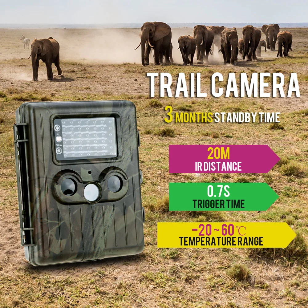 HT002 20 м ночного видения 2G/3g охотничья камера TTL фотоловушка с антенной Trail камера 12MP 1080P Водонепроницаемая Дикая камера 0,7 s триггер фото ловушки