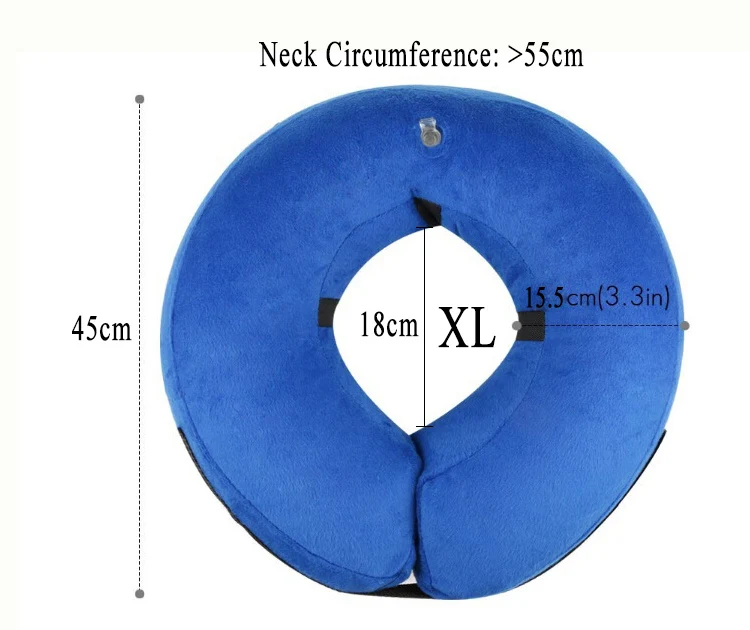 Многофункциональные надувные товары для домашних животных, ошейник для собак, елизанский круг, Ошейники против укусов и царапин, красота, целебный бандаж - Цвет: XL