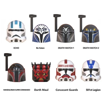 

Movie Series Ehco Mandalorian Darth Maul Action Figures Doll Building Blocks Toys Assembled Anime Cartoons Educational