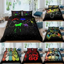 

Home Textiles Bedding Set Gamer Life 3D Pattern Printed Duvet Cover Set Twin Full Queen King Size For Boys Adult