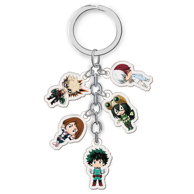 

My Hero Academia Keychain Boku No Hero Academia Key Chain Anime Key Ring