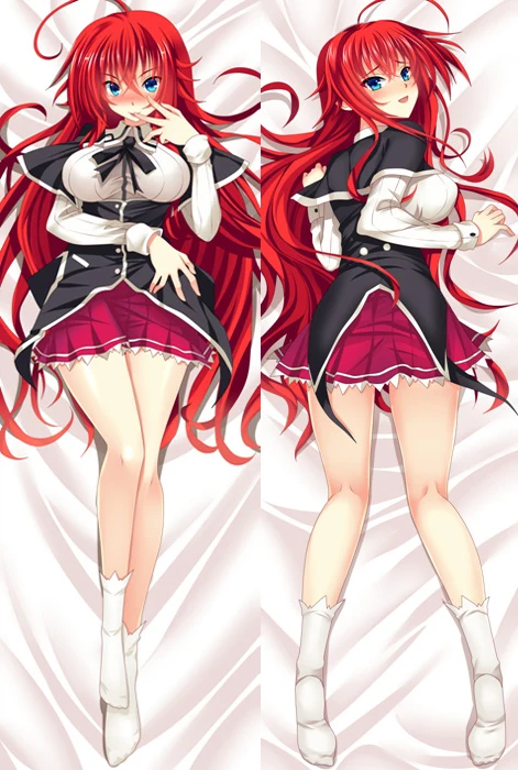 S6 Аниме старшеклассница DxD Dakimakura Чехол с персонажами из красных волос Rias Gremory Bolster чехол Akeno Himejima Hugs чехол для подушки - Цвет: S6