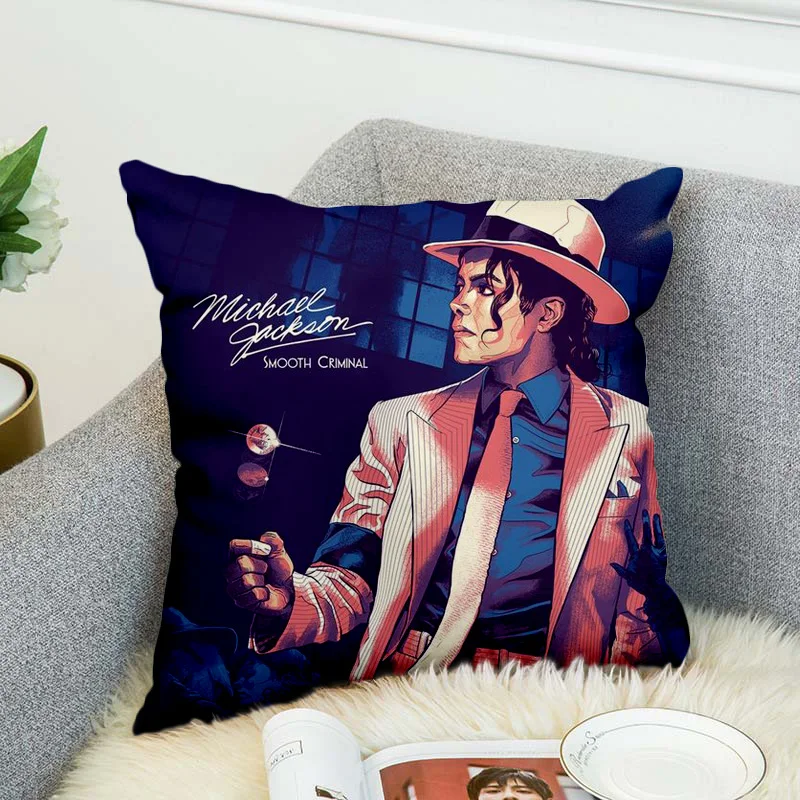 Michael Jackson Pillow Case Polyester Decorative Pillowcases Throw Pillow Cover style-8