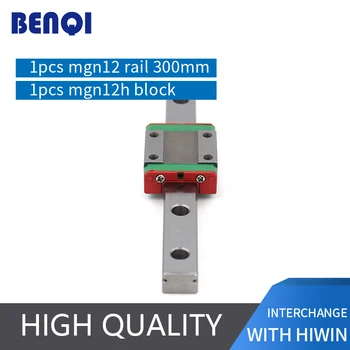 

Free shipping 3d printer linear guide rail MGN12H - L300mm