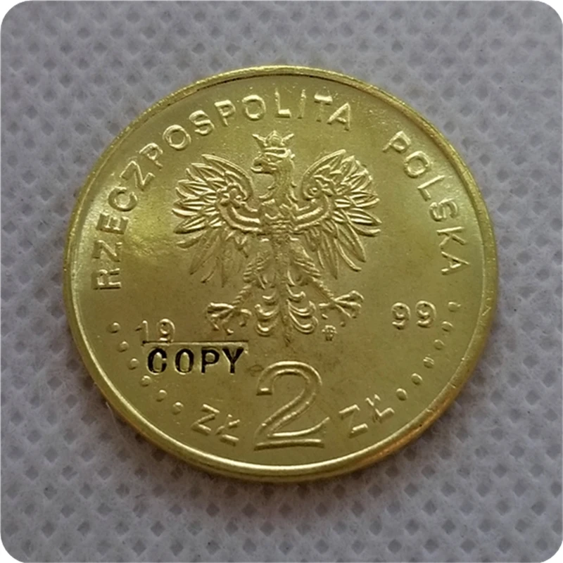 1999 Польша 2 zl имитация монеты