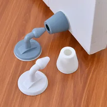 Door-Stopper Toilet Anti-Bump-Door-Holder Wall-Absorption Mute Non-Punch Silicone Touch