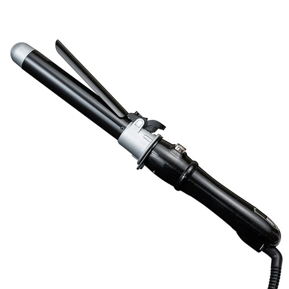 CHJpro электрическая автоматическая щипцы для завивки волос утюжок для завивки 360 вращающихся титановых роликов 25 мм волнистые инструменты для быстрой укладки lcd PTC кудрявые - Цвет: standard