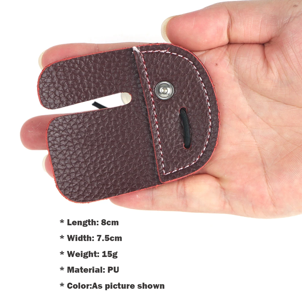 Защитная перчатка для стрельбы из кожи 3 пальца|leather archery glove|archery shooting glove3 finger glove |