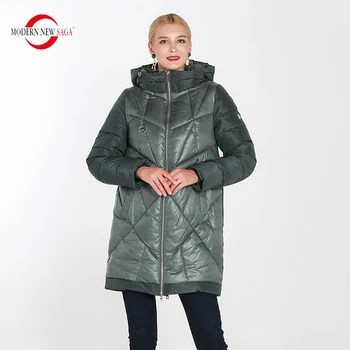 

MODERN NEW SAGA 2020 Winter Women Coat Warm Long Jacket Parka Women Winter Thick Cotton Padded Coat Overcoat Womens Coats Winter