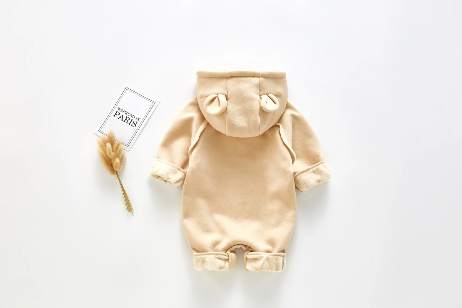 Осенне-зимний комбинезон для новорожденных; утепленная одежда из вельвета и хлопка для младенцев; Свободный комбинезон с принтом медведя; костюм для малышей