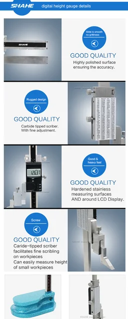 Misuratore Altezza Digitale 0-150mm - Base Magnetica Per Precisione