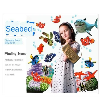 

Stickers Undersea Story Shark Children's Room Kindergarten Removable Wall Stickers