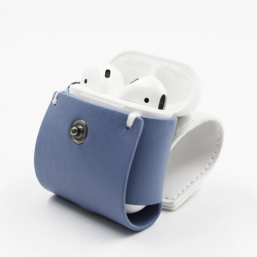 Для AirPods Pro, беспроводной зарядный чехол, кожаный защитный чехол с кольцом-держателем, многоцветные, с защитой от скольжения