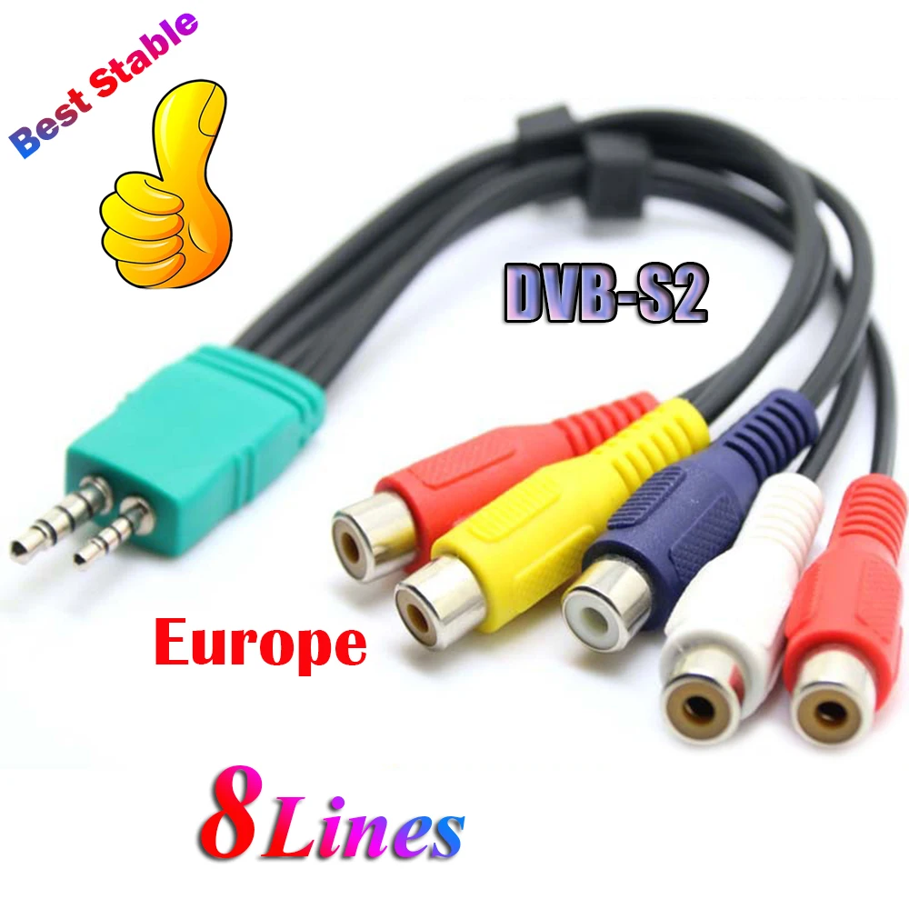 DVB S2 Европа стабильный кабель Cline HD TV 8 линий пульт дистанционного управления España