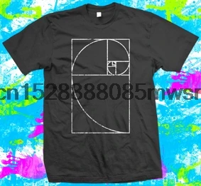 

2019 New Fashion Summer New Arrival Men Short Fibonacci Mathematics Geek Print T-Shirt Men Summer Style