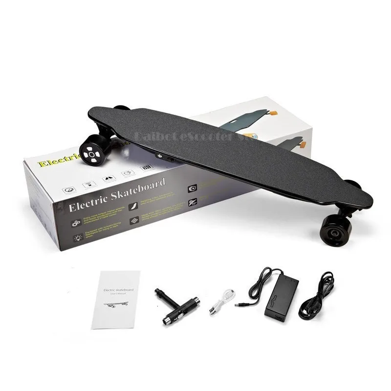 Four Wheel Electric Scooter Smart Self Balancing Scooters 600W Hub Motor Electric Longboard Skateboard Without Remote Controller  (2)