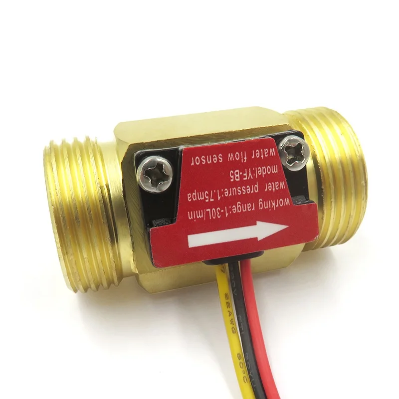 1-60L/minG 3/4 Water Flow Flowmeter Counter Hall Effect Sensor Switch Meter 