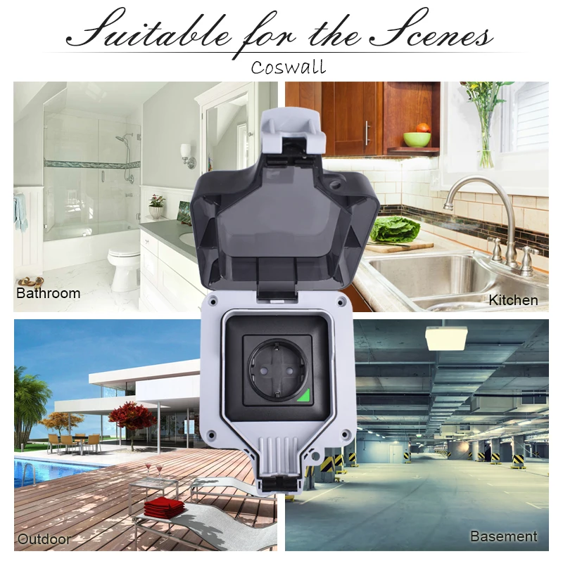 alexa e google home, controle de voz, ip66, à prova d'água