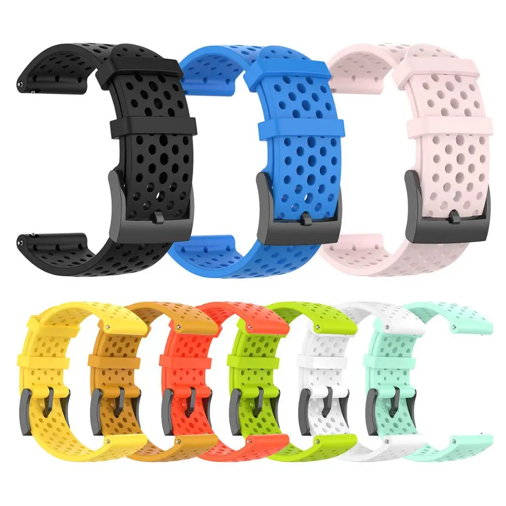 

Watch Accessories For Watchband Band For Suunto Spartan Sport Suunto Spartan Sport Wrist HR/Baro 24mm 9 D5 Silicone strap