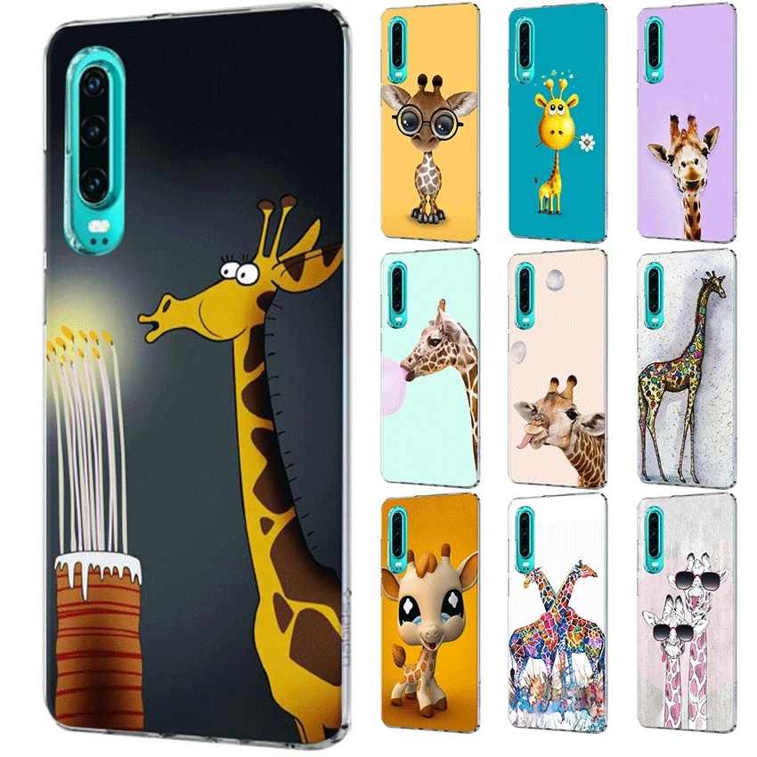 

Mobile Phone Case For Huawei Honor View 20 6A 6C 7A 8 8X 8 9 9X 10 Lite Pro Play Hard Cover Giraffe Shell