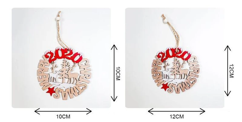 Новинка Рождественская деревянная подвесная Елочная игрушка украшение кулон 3D Веселый Рождественский Декор новогодний орнамент для дома