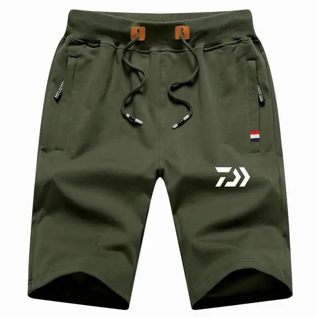 Drop Shipping M-5XL Daiwa Big Size Men Fishing Short Pant Summer Outdoor Hiking Climbing Sports Pants Fishing Clothing Trousers - Цвет: 32