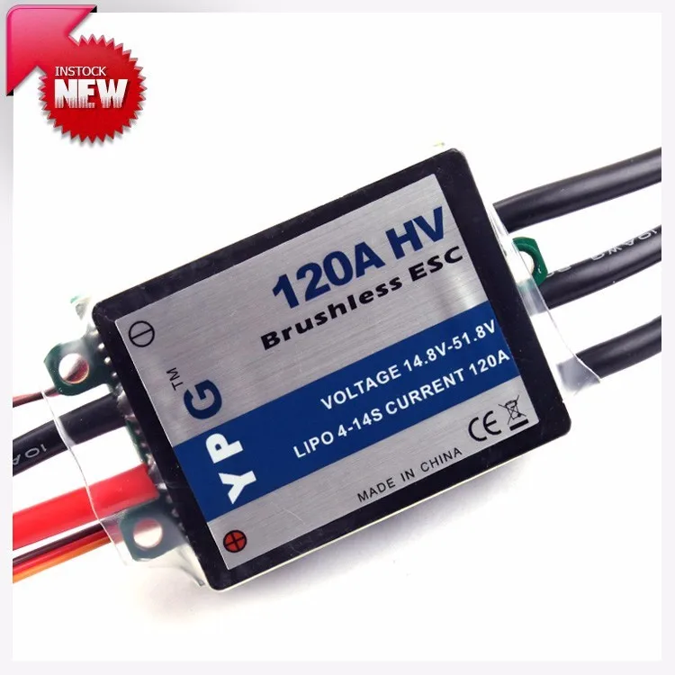 60A WASSERDICHTER GEBÜRSTETER ESC-Geschwindigkeitsregler VorwäRts