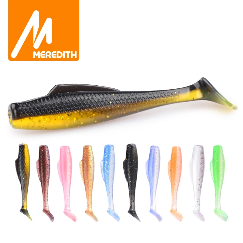 Рыболовные мягкие приманки MEREDITH 8 шт./лот DieZel Minnow легко рыбачить 80 мм 5 9 г из ПВХ Т
