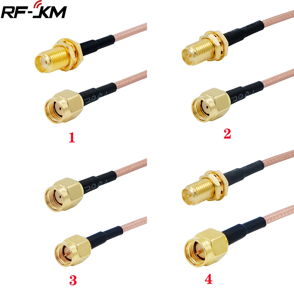 RG316 Cable SMA to SMA Connector RF Coaxial Jumper Pigtail Cable For Radio wifi 4G Antenna