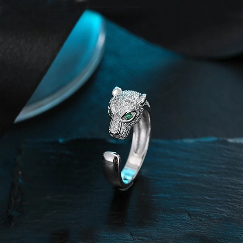 Модные свадебные кольца в форме кристаллов женские циркониевые обручальные уникальные леопардовые головное кольцо парные Открытые Кольца Гламурные ювелирные изделия