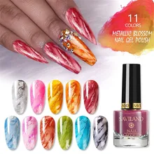 10 мл Цветной Гель-лак для ногтей Прозрачный цветочный Лак для ногтей эффект цветения цветочный Гель-лак замачиваемый УФ-клей для ногтей гель для маникюра