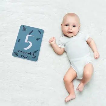

20pcs Baby Growth Milestone Commemorative Card Month Days Photography Props to Ianuary December Month Days Boys Girls Gifts Baby