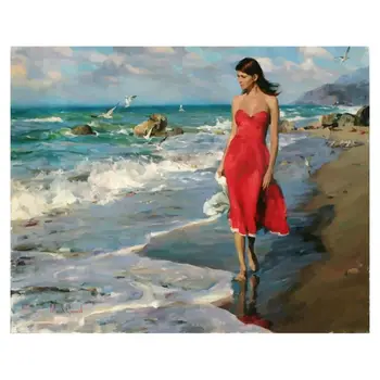 

DIY Paint by Numbers, Canvas Oil Painting Kit for Kids & Adults, 16\" W x 20\" L D