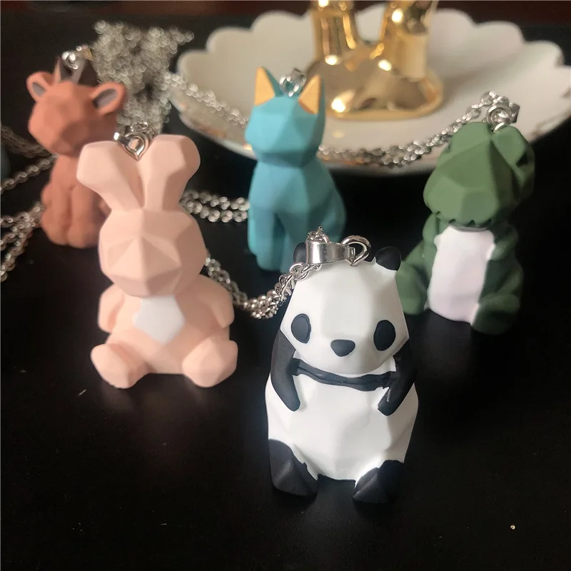 Мультфильм милые животные геометрические тангент самолет стерео подвеска