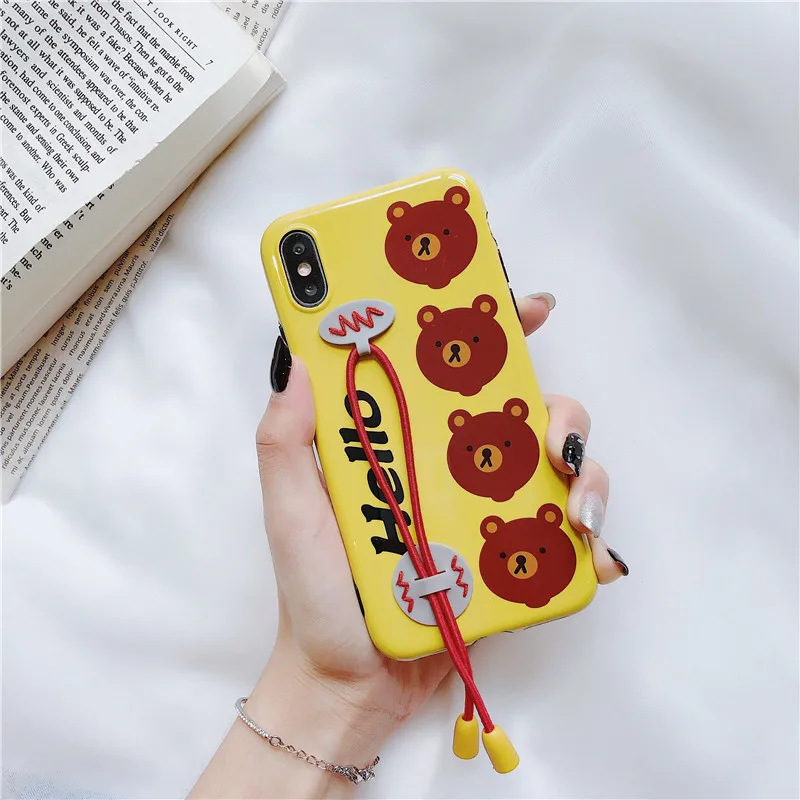 Южная Корея милый 8plus iPhone X чехол для телефона X S max x r iPhone X/7