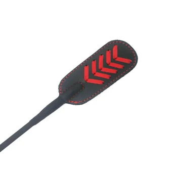 Genuine Leather Whip 15 Inch Riding Crop for Horse Fetish Flogger BDSM Bondage Spanking Paddle Sex Product For Couples Women 5