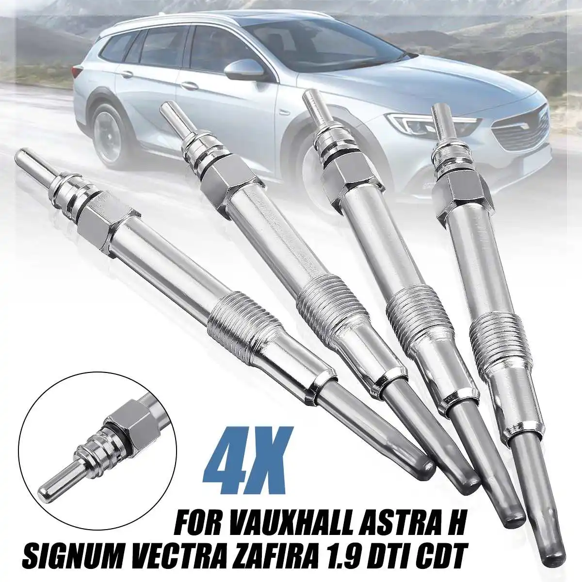 4 шт. дизельный Обогреватель светящийся разъем для Vauxhall ASTRA H Signum Vectra ZAFIRA 1,9 DTI CDT