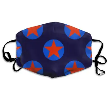 

Patriots National Flag Star Blue Washable Reusable Mask, Cotton Anti Dust Half Face Mouth Mask For Kids Teens Men Women With