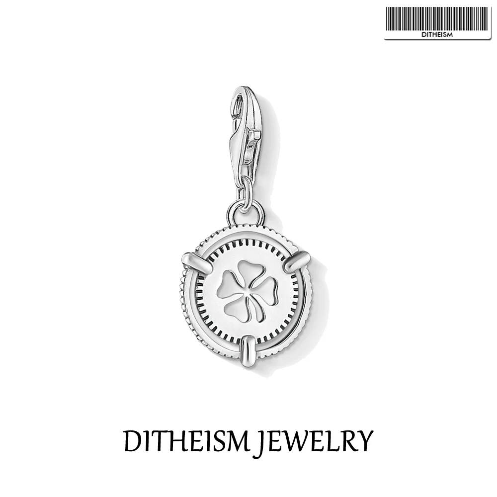 

Cloverleaf Charms Pendant 925 Sterling Silver Fit Bracelet 2022 Brand New Fine Women Jewelry Trendy Lucky Bijoux Gift For Girls