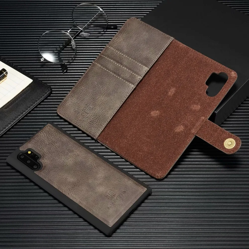 2 in 1 Leather Wallet Magnetic Detachable Case Cover For Samsung Galaxy note 10 PLUS 8 9 S7 edge S8 S9 S10E S10 Plus 5G