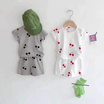 

Baby Infant Summer Clothes Set Fashion Boy Girl Newborn 0-24M Kids 100% Cotton Kids Clothing Casual Summer Baby Clothes Suit