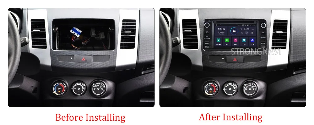 Top 4G 64G Android 9.0 Car DVD Multimedia Player For Mitsubishi OUTLANDER XL With Radio WIFI Bluetooth GPS Navigation 2