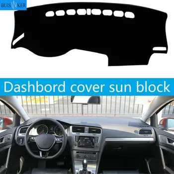 

Car Dashboard Cover Mat Pad Dashmat Sun Shade Instrument Carpet Accessories For Volkswagen VW Golf 7 / Golf GTIR MK7 2013 - 2018