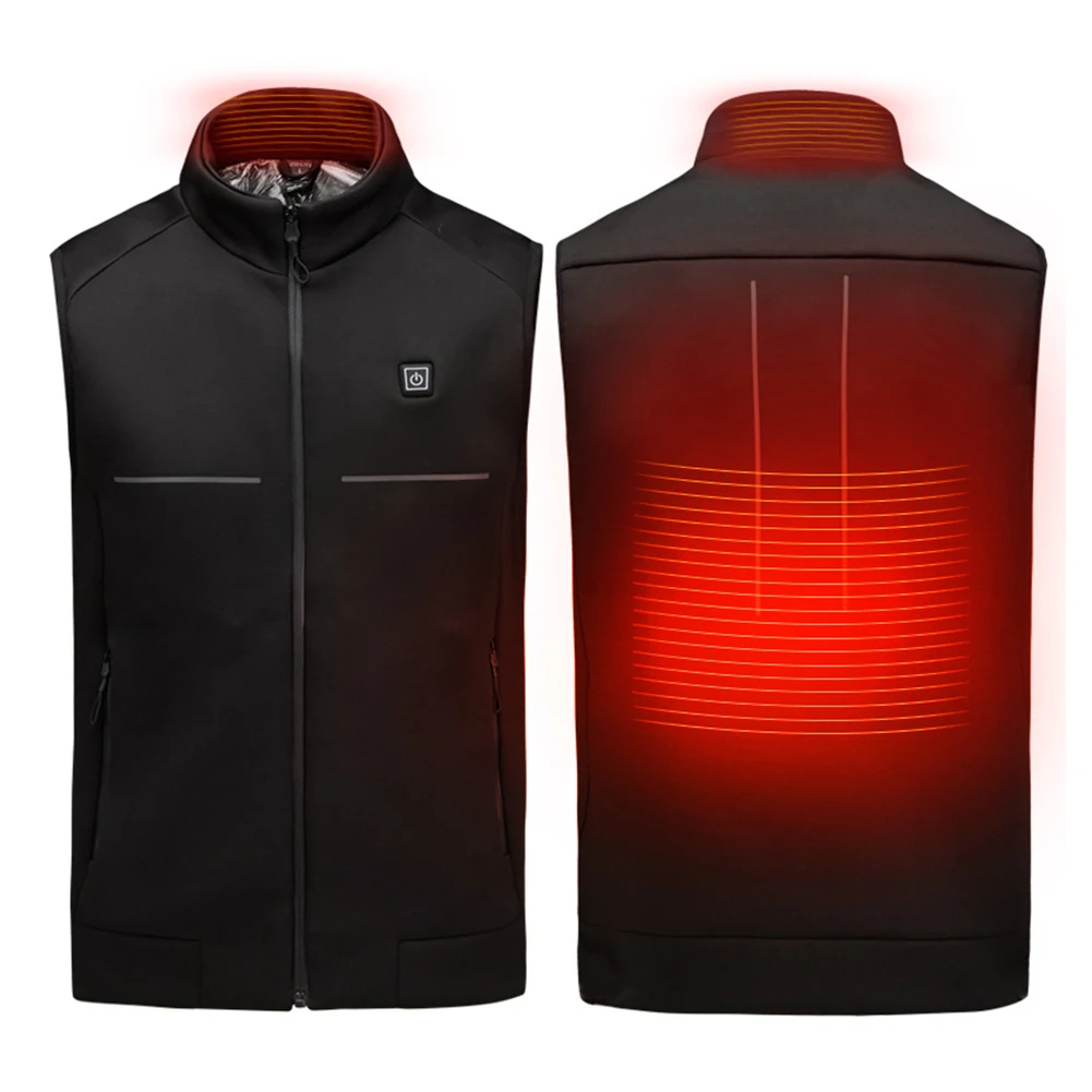 

Outdoor Cold Proof Adjustable Winter USB Charging Gift Washable Thermostat Hiking Fast Heating Vest Skiing Safe Warm