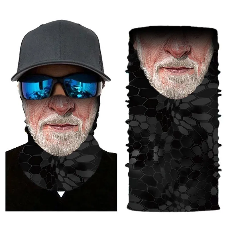 Велосипедная Лыжная повязка на голову шарф грелка для шеи Хэллоуин Череп зима